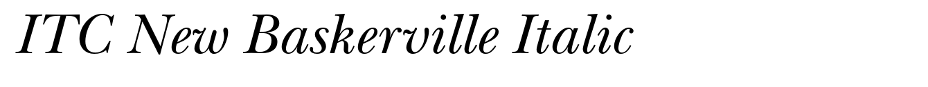 ITC New Baskerville Italic image